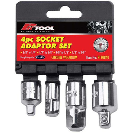 4 Pieces CR-V Socket Adaptor Set - PKTool | Universal Auto Spares