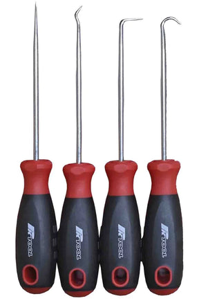 4 Pieces Hook & Pick Set 190mm Removing Seals & O-Rings - PKTool