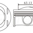 Piston & Ring Set JAGUAR/LANDROVER 508PN 40104600 - NASON