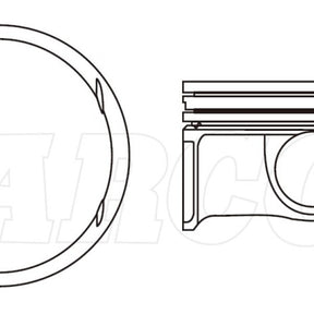 Piston & Ring Set JAGUAR/LANDROVER 508PS 40696600 - NASON