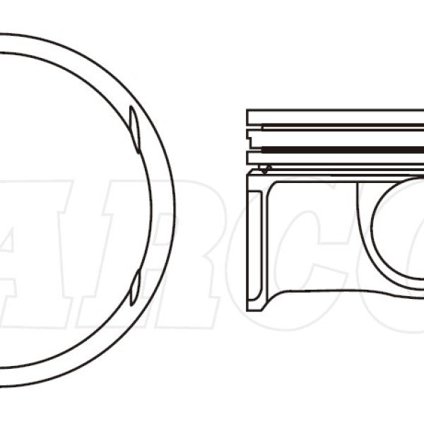 Piston & Ring Set JAGUAR/LANDROVER 508PS 40696600 - NASON