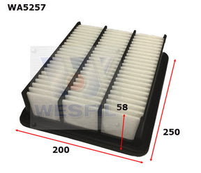 Air Filter A1934 Fits Mazda WA5257 - Wesfil