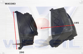 Air Filter A1940 Fits Mercedes (Left Hand Side) WA5383 - Wesfil