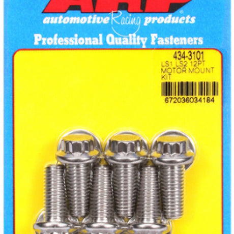 Motor Mount Bolt Kit CHEV LS1 LS2 MOTOR MOUNT BOLTS 434-3101 - ARP