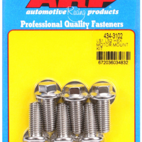 Motor Mount Bolt Kit CHEV LS1 LS2 MOTOR MOUNT BOLTS 434-3102 - ARP