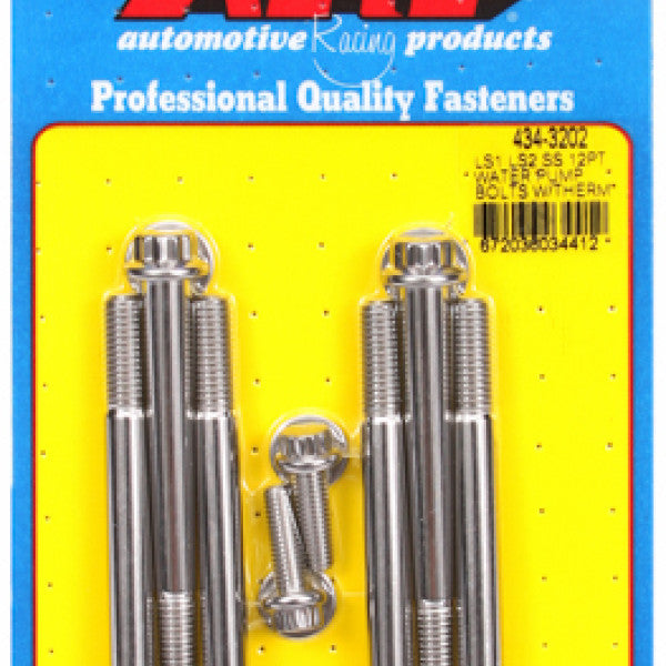 Water Pump/Thermostat Bolt Kit CHEV LS SEREIS WATER PUMP KIT 434-3202 - ARP