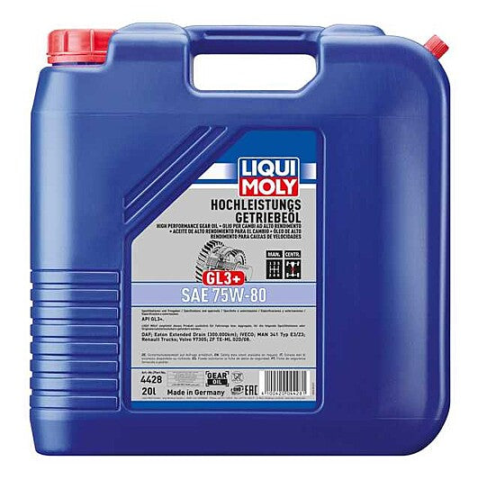 High Performance Gear Oil (GL3+) SAE 75W-80 Synthetic Technology - LIQUI MOLY | Universal Auto Spares