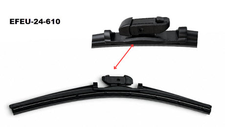 'Ultimate' Beam Blade (610mm) Exact Fit EFEU-24-610 - Exelwipe