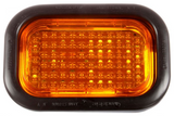 LED Yellow Rectangular Rear Turn Signal Straight PL-3 24V Kit - TruckLite