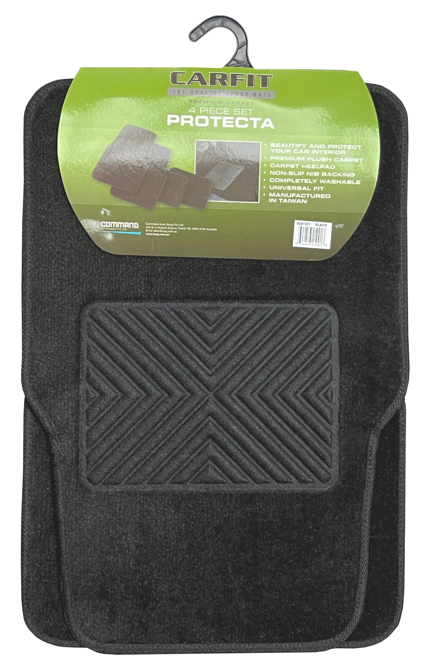 PROTECTA BLACK 4 PIECE SET CARPET - Carfit Mats