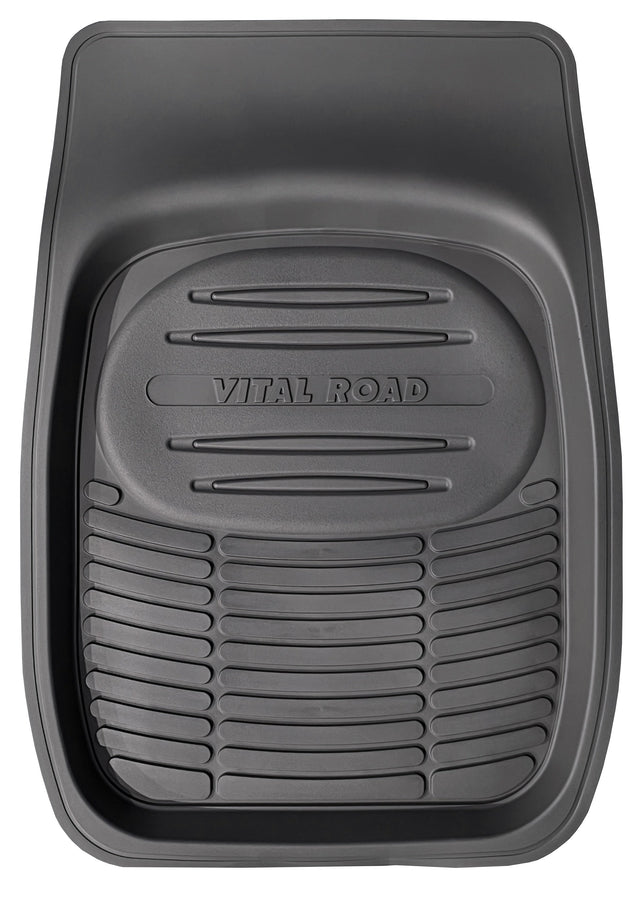 MUD/SNOW BLACK 1 PIECE FRONT RUBBER - Carfit Mats