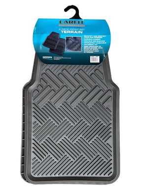 TERRAIN GREY 2 PIECE FRONT RUBBER - Carfit Mats