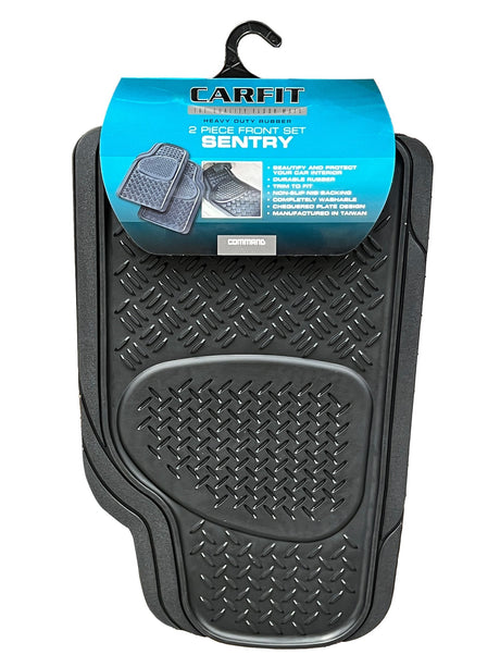 SENTRY BLACK 2 PIECE FRONT RUBBER - Carfit Mats