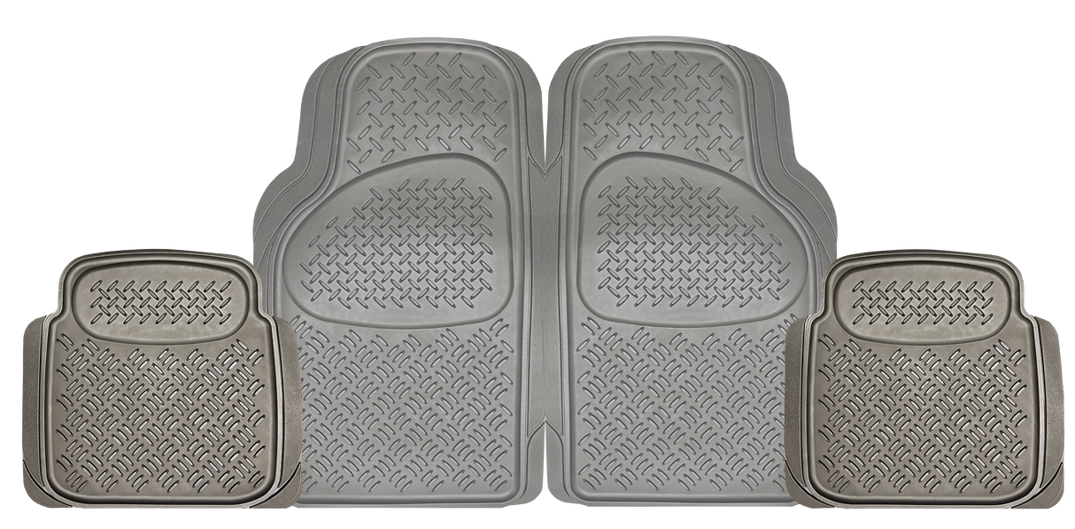 SENTRY 4 PIECE RUBBER GREY - Carfit Mats