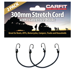 BUNGEE STRETCH CORD - 300MM - SET OF 2 - Carfit Cargo