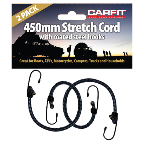 BUNGEE STRETCH CORD - 450MM - SET OF 2 - Carfit Cargo