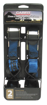 CAMBUCKLE TIE DOWN - 25MM X 1.8M - SET OF 2 - Carfit Cargo