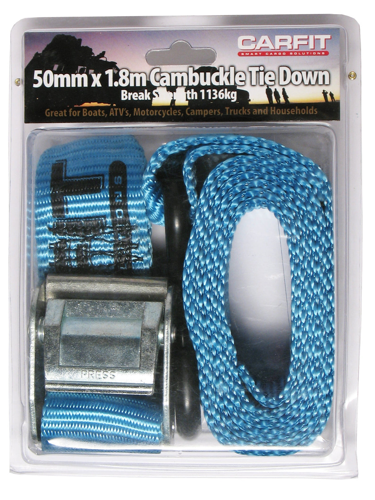 CAMBUCKLE STRAP - 50MM X 1.8M - SINGLE - Carfit Cargo