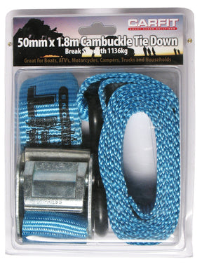 CAMBUCKLE STRAP - 50MM X 1.8M - SINGLE - Carfit Cargo