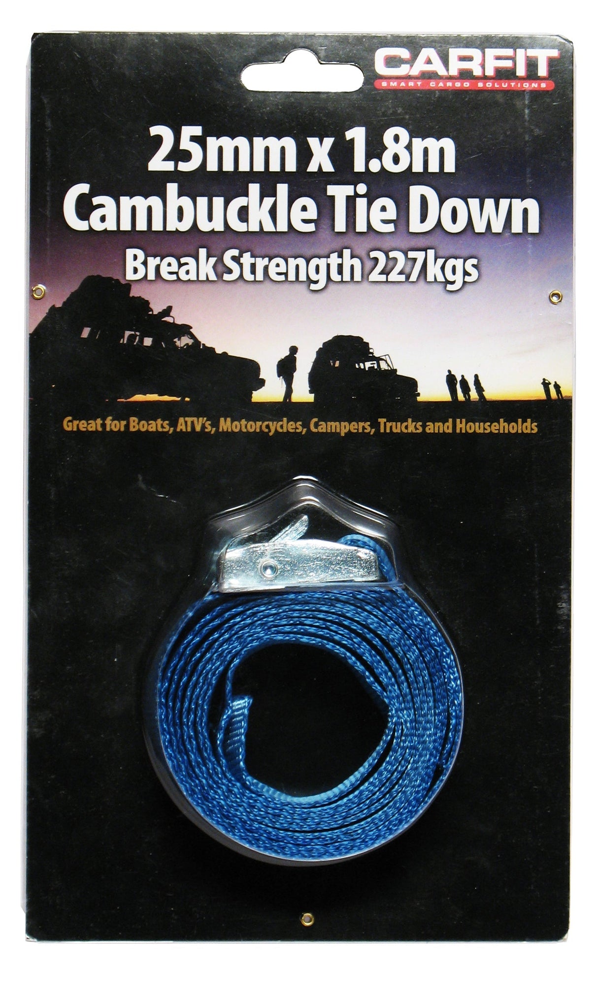 CINCH STRAP - 25MM X 1.8M - SINGLE - Carfit Cargo