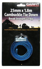 CINCH STRAP - 25MM X 1.8M - SINGLE - Carfit Cargo