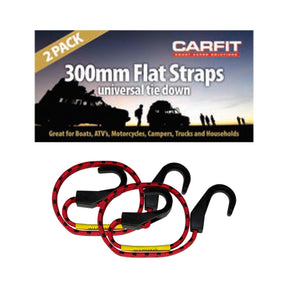 FLAT STRAPS - 300mm - 2 PK - Carfit Cargo