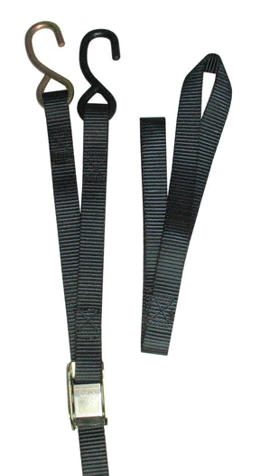 MOTORCYCLE TIE DOWN - 25MM X 1.8M W/EXCESS STRAP - PACK OF 2 - Carfit Cargo