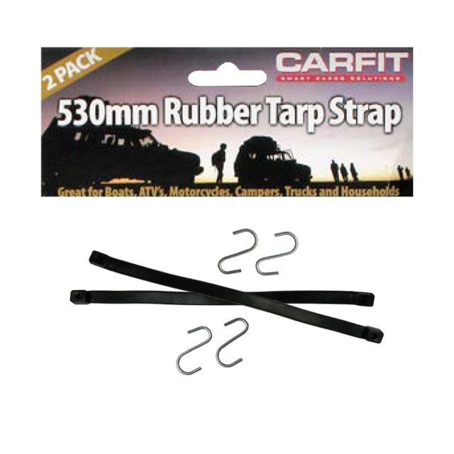 RUBBER TARP STRAP - 530MM - SET OF 2 - Carfit Cargo