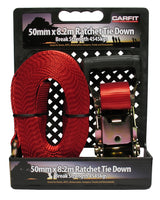 RATCHET STRAP - 50MM X 8.2M - SINGLE - Carfit Cargo