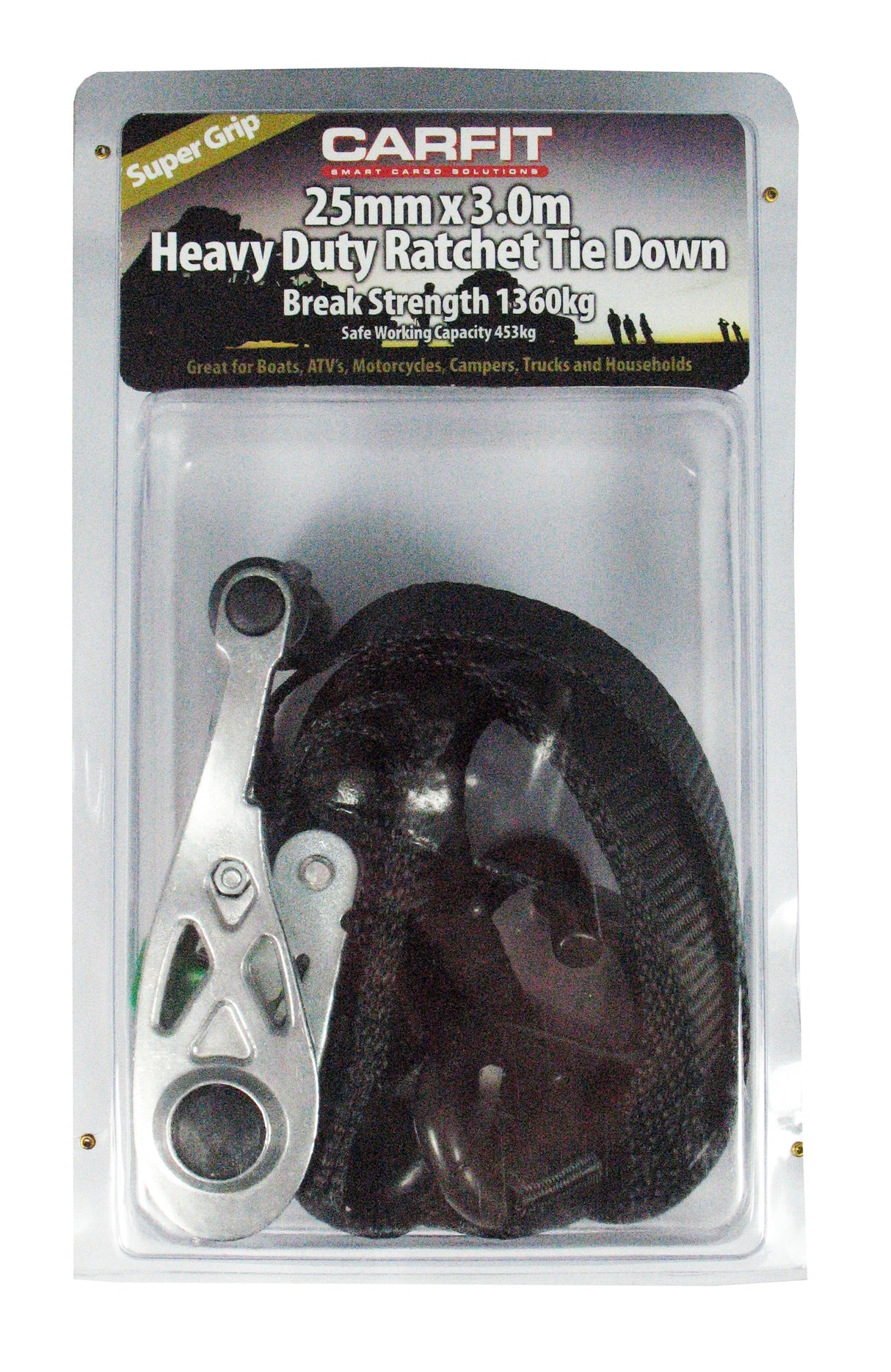 L-SHAPE RATCHET HANDLE 2533 X 3.0M - Carfit Cargo