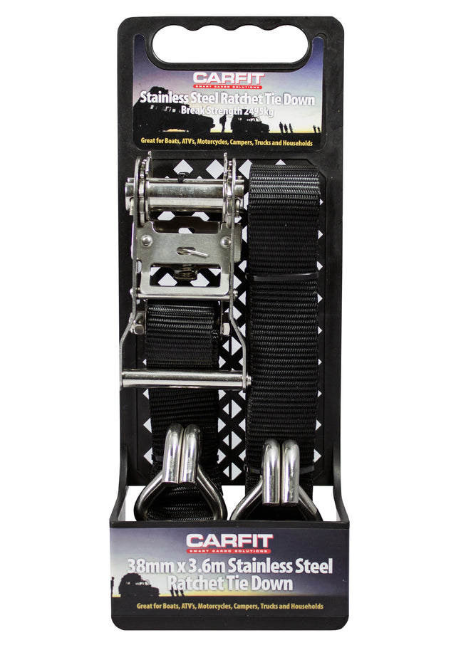 STAINLESS STEEL RTD - 38MM X 3.6M - SINGLE - Carfit Cargo