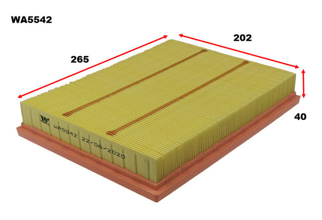 Air Filter A2045 Fits Ford WA5542 - Wesfil