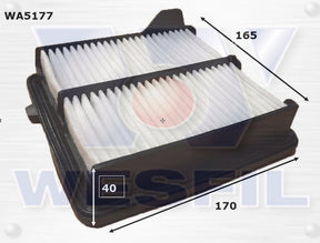 Air Filter A1626 Fits Honda WA5177 - Wesfil