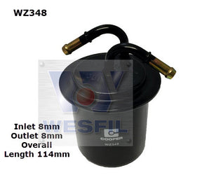 EFI Fuel Filter Z348 Fits Subaru WZ348 - Wesfil