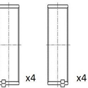 Conrod Bearing Set MERCEDES BENZ OM651 4BB2053-.25 - FAI
