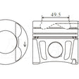 Piston & Pin Set M/BENZ OM651 4DP2000-0.50 - NASON