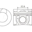 Piston & Pin Set HYUNDAI D4CB DOHC 16V DIESEL 4DP2003-STD - NASON