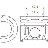 Piston & Pin Set HYUNDAI D4CB DOHC 16V DIESEL 4DP2004-STD - Nason