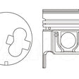 Piston & Pin Set TOYOTA L DIESEL 4DP2005-STD - NASON