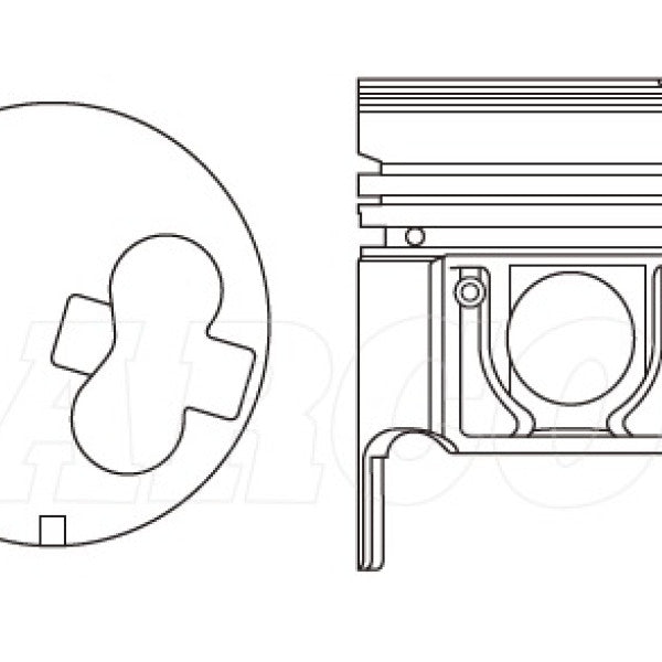 Piston & Pin Set TOYOTA L DIESEL 4DP2005-STD - NASON