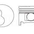 Piston & Pin Set TOYOTA 1KZ-TE NO VALVE RELIEF 4DP2012-STD - NASON