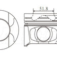 Piston & Pin Set TOYOTA 1KD-FTE 4DP2014-0.50 - NASON