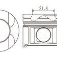 Piston & Pin Set TOYOTA 1KD-FTE 4DP2015-STD - NASON