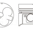 Piston & Pin Set TOYOTA 1DZ EARLY 4DP2025-0.50 - NASON