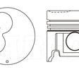 Piston & Pin Set TOYOTA 1DZ LATE 4DP2026-0.50 - NASON