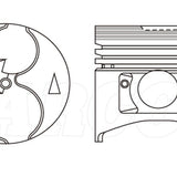 Piston & Pin Set MITSUBISHI 4D55T 4D56T 4DP2033-0.50 - Nason