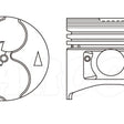 Piston & Pin Set MITSUBISHI 4D55T 4D56T 4DP2033-1.00 - NASON