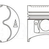 Piston & Pin Set MITSUBISHI 4D55T 4D56T 4DP2034-1.00 - Nason