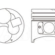 Piston & Pin Set MITSUBISHI 4M40 4DP2038-0.50 - NASON