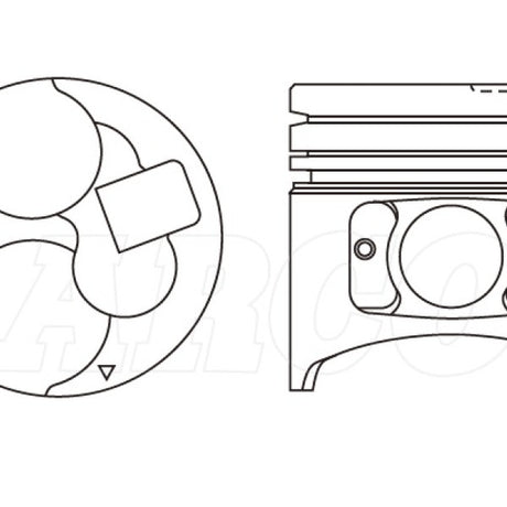 Piston & Pin Set MITSUBISHI 4M40 4DP2038-0.50 - Nason